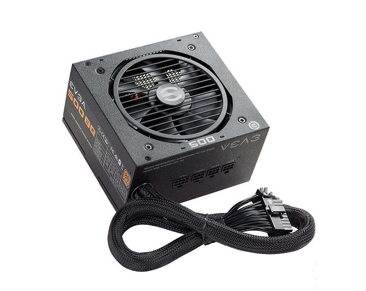 110-BQ-0500-K2 EVGA 500-Watts ATX 24-Pin Power Supply