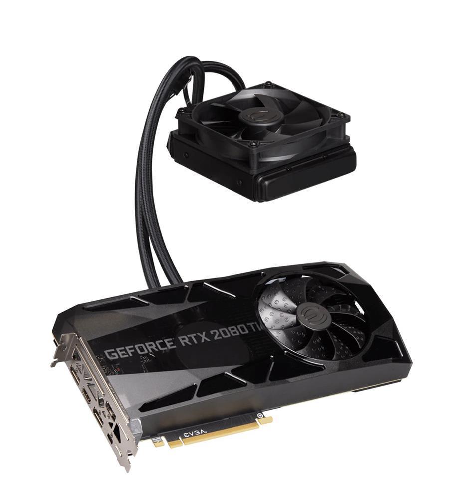 11G-P4-2484-K1 EVGA GeForce RTX 2080 TI FTW3 Ultra Hybrid Gaming 11GB 352-bit GDDR6 PCI Express 3.0 RGB LED Logo iCX2 Technology Metal Backplate Video Graphics Card