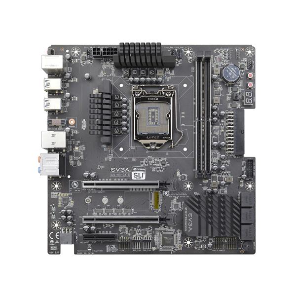 121-KS-E375-KR EVGA Socket LGA 1151 Intel Z370 Chipset Core i7 / i5 / i3 Processors Support DDR4 2x DIMM 6x SATA 6.0Gb/s Micro-ATX Motherboard (Refurbished)