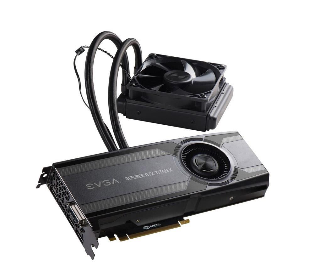 12GP41999B1 EVGA Nvidia GeForce GTX TITAN X Hybrid 12GB GDDR5 384-Bit HDMI / 3x DisplayPort / DVI-I PCI-Express 3.0 x16 Video Graphics Card