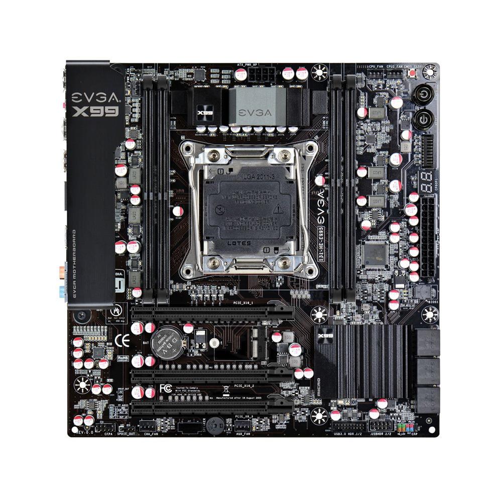 131-HE-E995 EVGA X99 Micro Desktop Motherboard Intel X99 Chipset Socket LGA 2011-v3 (Refurbished)