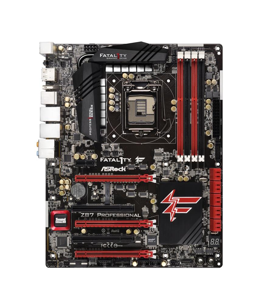 13GS1K00M330-1 ASRock Fatal1ty Z87 Professional Motherboard Core i7/i5/i3/xeon/ (Refurbished)