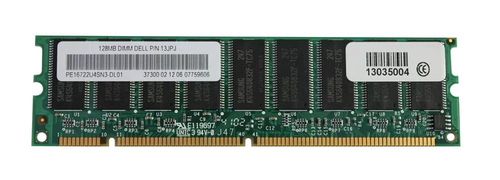 13JPL Dell 128MB PC-100 ECC ROMB RAID Controller Memory Module for PowerEdge 2600/2650