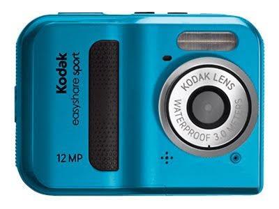 1564194 Kodak C123 Easyshare Sport Camera 12 Megapixels 5x Digital Zoom Waterproof Face Detection 2.4 LCD Blue (Refurbished)