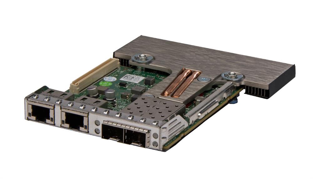165T0 Dell Broadcom 57800S Quad-Port (2x 10GbE SFP + 2x 1GbE ports) Network Daughter Card for PowerEdge R620