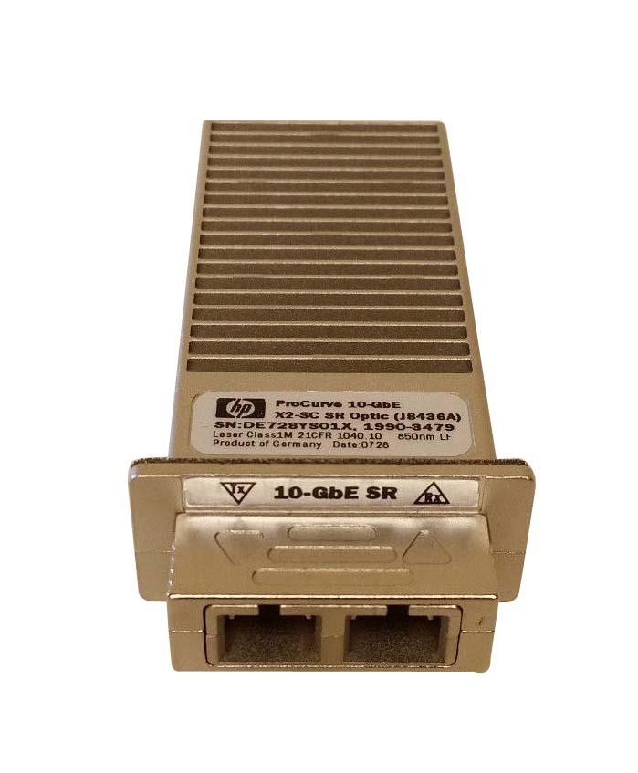 1990-3479 HP ProCurve X131 10Gbps 10GBase-SR Multi-Mode Fibre 850nm SC Connector X2 Transceiver Module