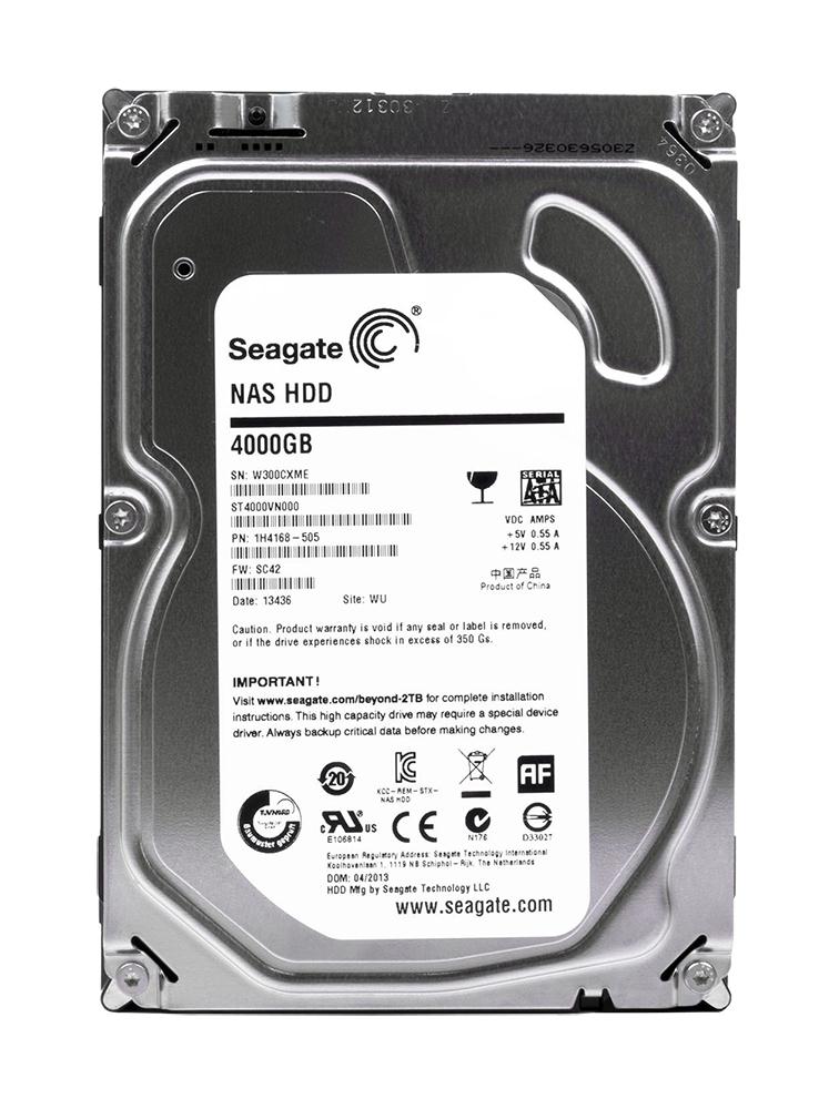 1H4168-505 Seagate NAS HDD 4TB 5900RPM SATA 6Gbps 64MB Cache 3.5-inch Internal Hard Drive