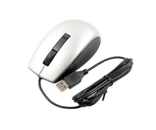 1KHD8-N Dell 2-Button USB Scroll Mouse Silver