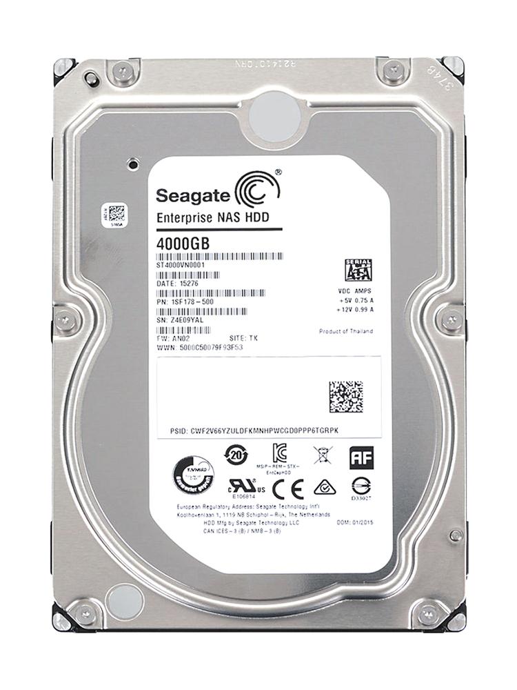 1SF178-500 Seagate Enterprise NAS 4TB 7200RPM SATA 6Gbps 128MB Cache 3.5-inch Internal Hard Drive
