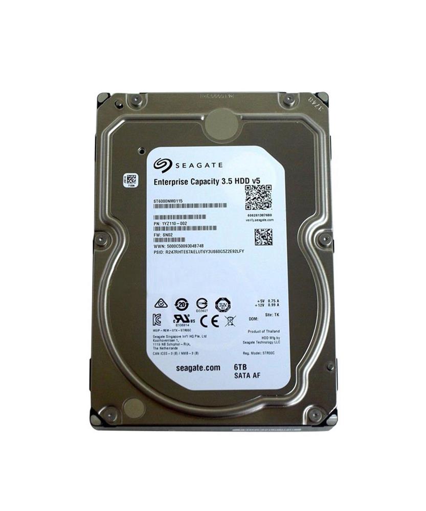 1YZ110-136 Seagate Enterprise 6TB 7200RPM SATA 6Gbps 256MB Cache (512e) 3.5-inch Internal Hard Drive