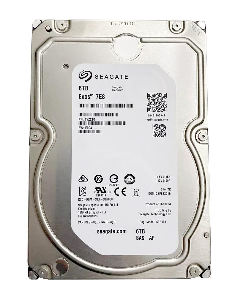 1YZ210-002 Seagate Enterprise 6TB 7200RPM SAS 12Gbps 256MB Cache (512e) 3.5-inch Internal Hard Drive