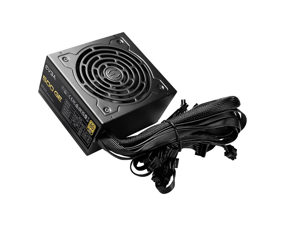 200-GE-0500-V1 EVGA GE Series 500-Watts ATX12V/EPS12V 90% Efficiency 80 Gold Non-Modular Power Supply