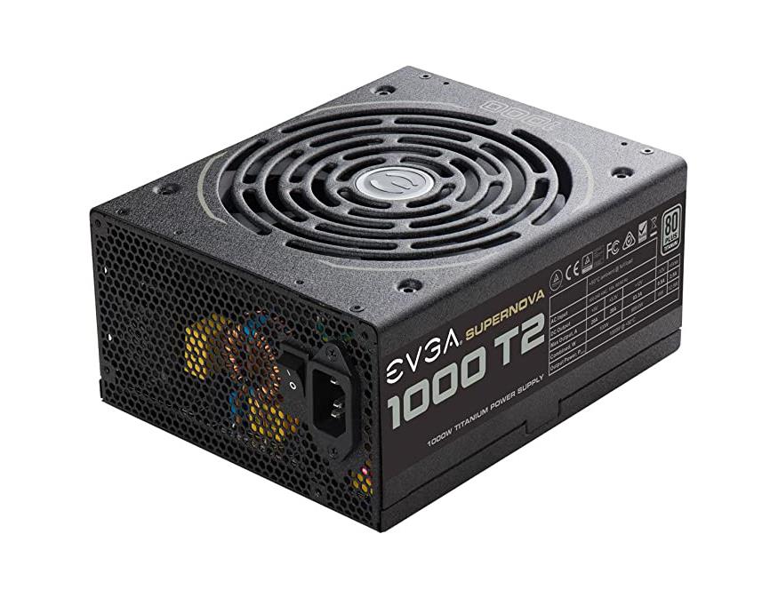 220-T2-1000-X2 EVGA SuperNOVA 1000 T2 1000-Watts ATX 24-Pin 80 Plus Titanium Power Supply