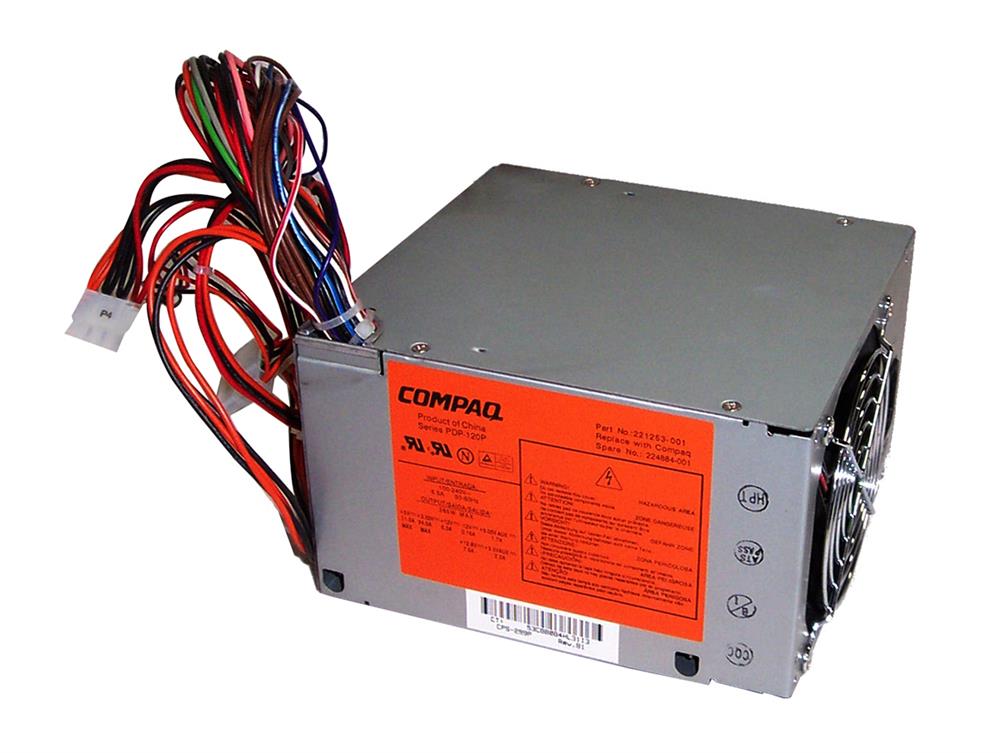 224884-001 HP 265-Watts Power Supply with Active PFC for DeskPro 300