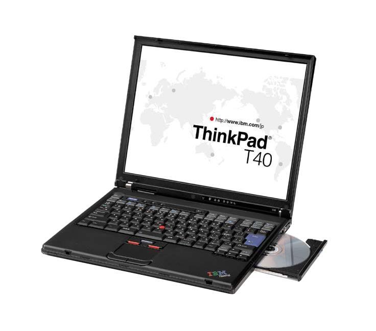 2373-PU7 IBM ThinkPad T40 14.1-inch TFT Notebook Intel Pentium M 1.4GHz Processor 512MB RAM (Refurbished)