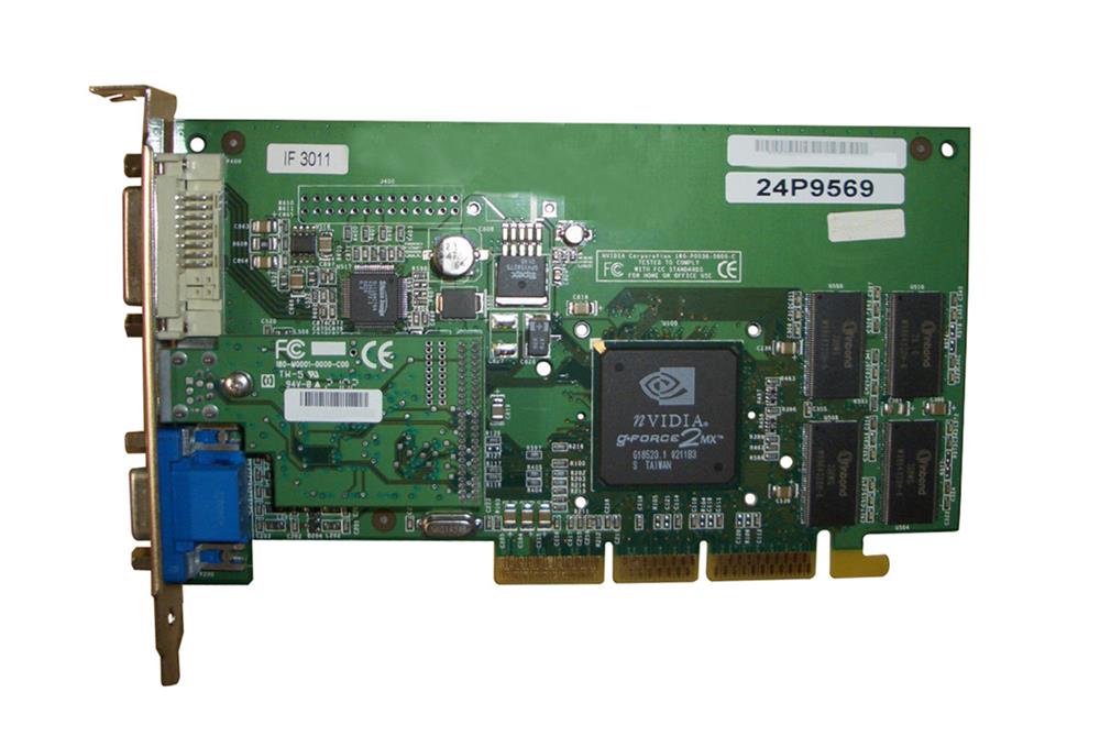 24P9569 IBM nVidia GF2 MX DVI/T Video Card