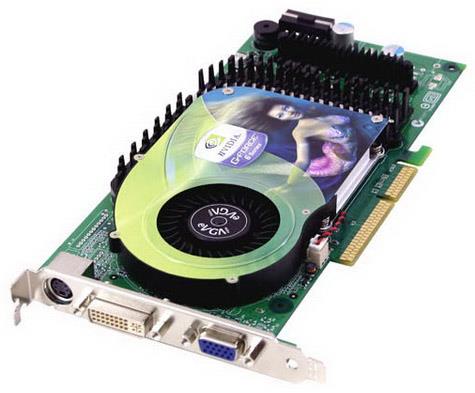 256-A8-N344-FR EVGA e-GeForce 6800 GT 256MB 256-Bit GDDR3 DVI/ D-Sub/ S-Video Out AGP 4X/8X Video Graphics Card