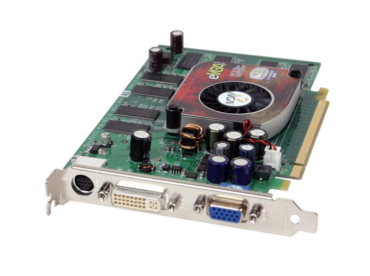 256P2N370TR EVGA Nvidia GeForce 6600 256MB DDR3 128-Bit DVI / VGA PCI-Express x16 Video Graphics Card