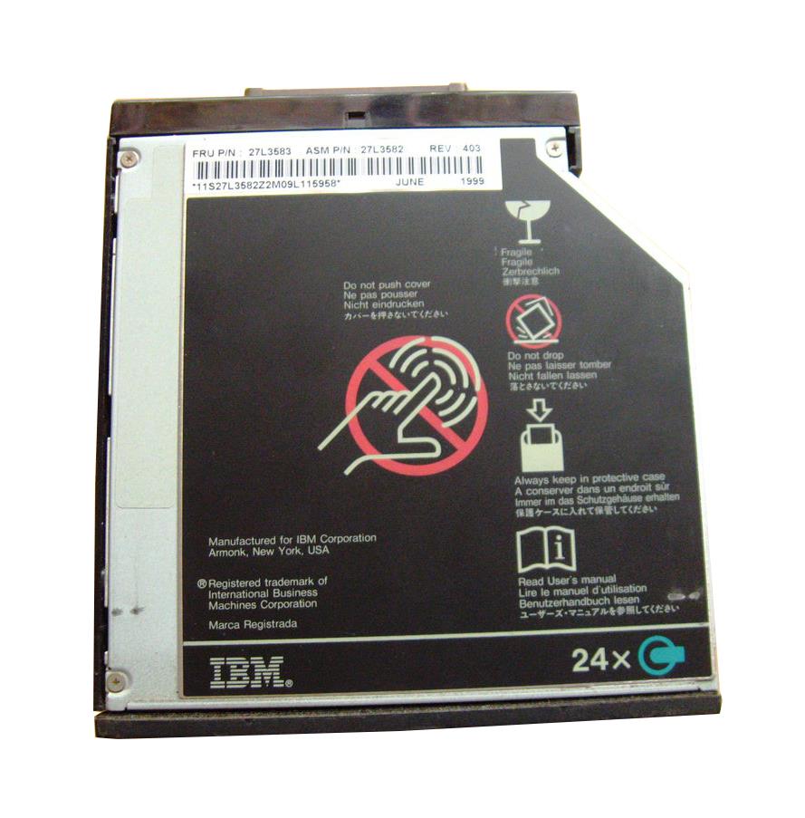 27L3582 IBM 24X CD-ROM Drive for ThinkPad 600