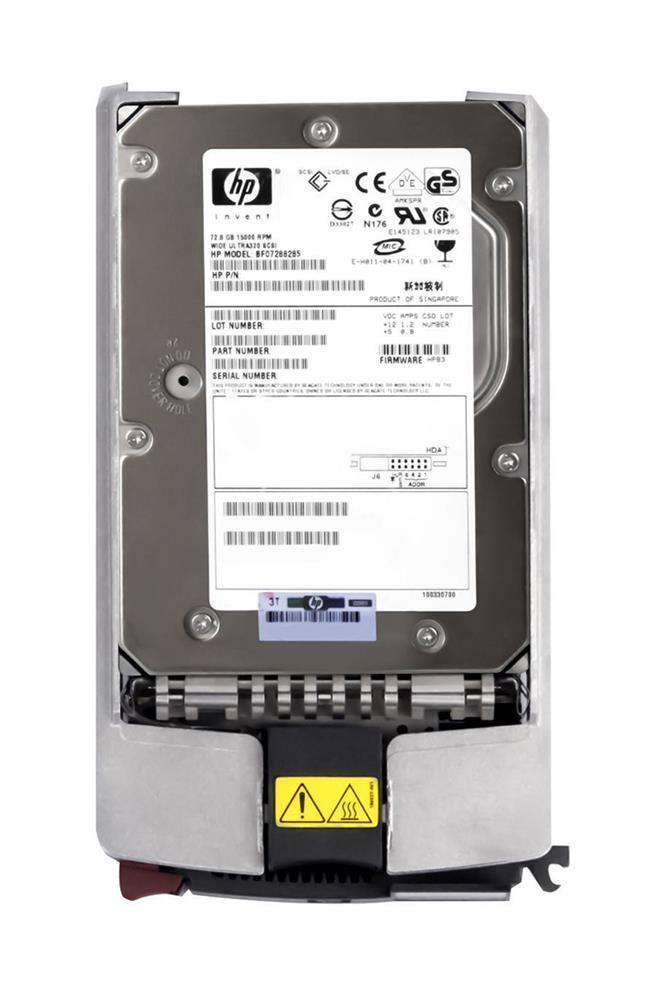 286774R-008 HP 72.8GB 15000RPM Ultra-160 SCSI 80-Pin LVD Hot Swap 3.5-inch Internal Hard Drive