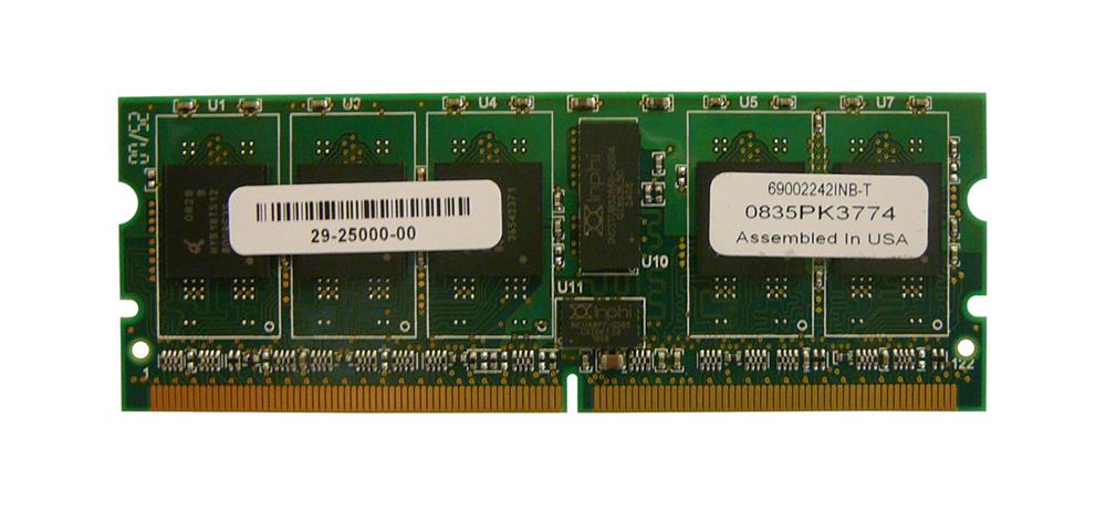 29-25000-00 PNY 512MB Registered ECC DDR2 SDRAM Mini-DIMMs Memory Module