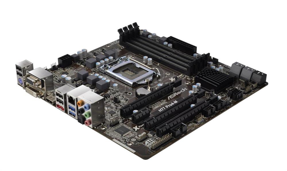 29M0XD152749 ASRock H77 Pro4-M Intel H77 Chipset Socket LGA1155 micro-ATX Motherboard (Refurbished)