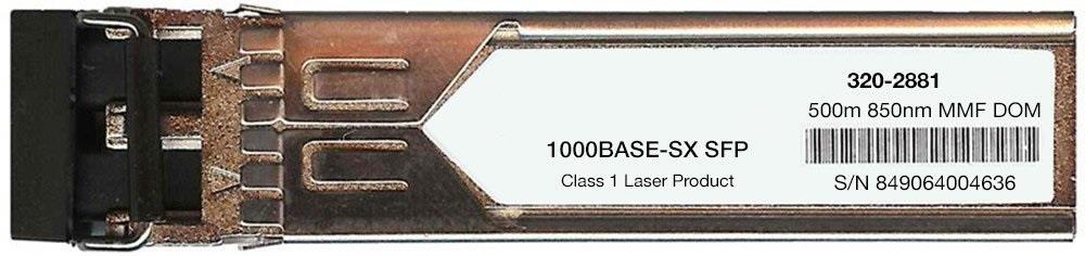 320-2881 Dell 1Gbps 1000Base-SX Multi-mode Fiber 550m 850nm Duplex LC Connector SFP Transceiver Module