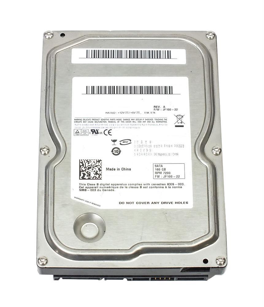 342-1010 Dell 160GB 7200RPM SATA 3Gbps 2.5-inch Internal Hard Drive with Free Fall Sensor
