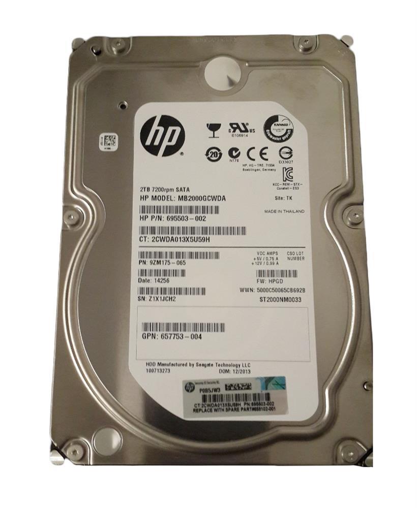35-03-00074-R HP 2TB 7200RPM SATA 2.5-inch Internal Hard Drive