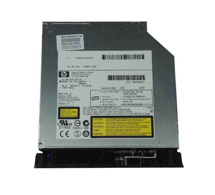 350208-001 HP 8x / 8x / 24x Combo IDE Optical Drive for Pavilion ZV5000, ZX5000 Notebook