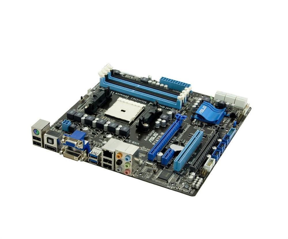 3572AQ ASUS Socket FM1 AMD A75 Chipset AMD A-Series/ AMD E2-Series Processors Support DDR3 4x DIMM 6x SATA 6.0Gb/s Micro-ATX Motherboard (Refurbished)