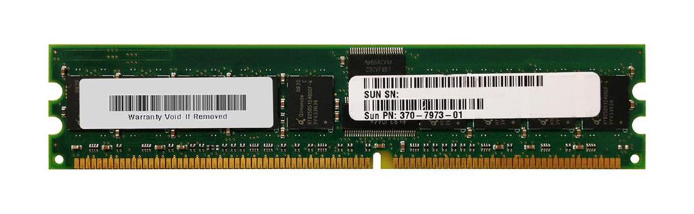370-7973 Sun 1GB PC2700 DDR-333MHz Registered ECC CL2.5 184-Pin DIMM 2.5V Memory Module