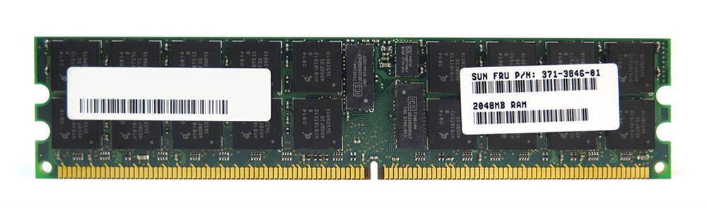 371-3846-01 Sun 2GB PC2-5300 DDR2-667MHz ECC Registered CL5 240-Pin DIMM Dual Rank Memory Module