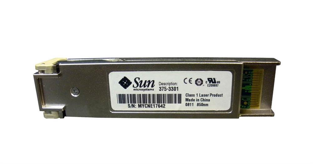 375-3301 Sun 10GBps XFP PCI-X Optical Multimode Fibre Transceiver Module ROHS YL