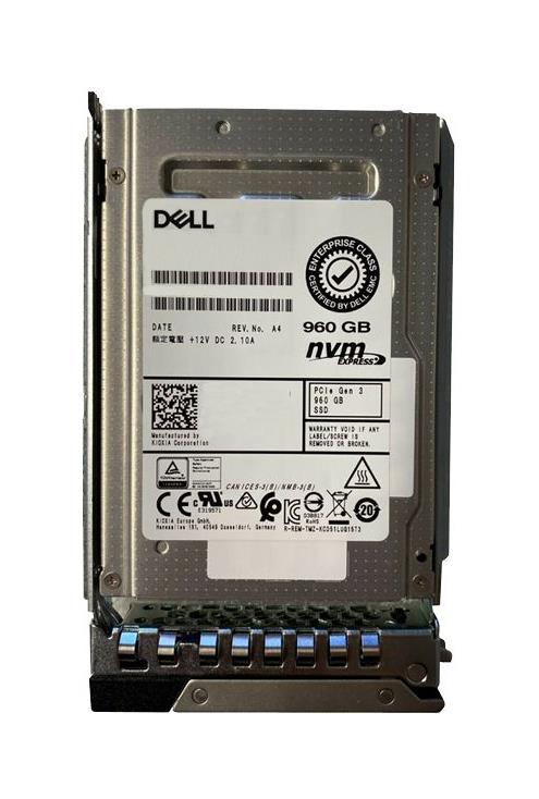 386NY Dell 960GB PCI Express 3.0 x4 NVMe Read Intensive U.2 2.5-inch SFF Internal Solid State Drive (SSD)