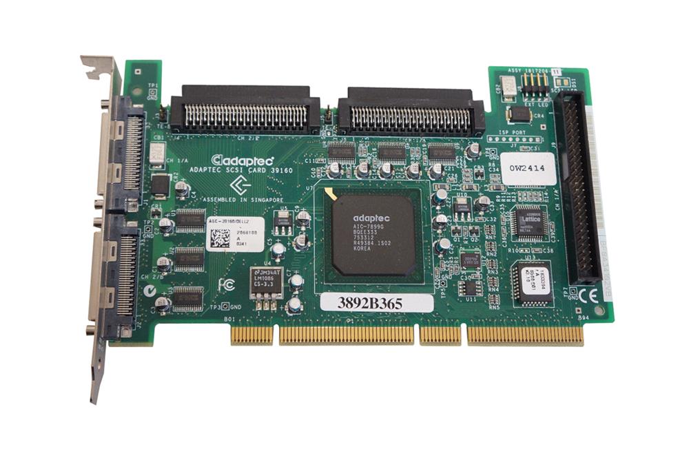3892B365 Dell Asc-39160 Dual Channel SCSI Control0w2414