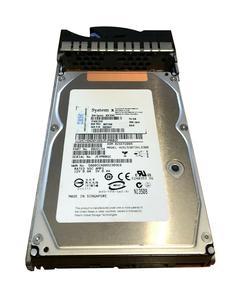 39R7348 IBM 73.4GB 15000RPM SAS 3Gbps 16MB Cache 3.5-inch Internal Hard Drive