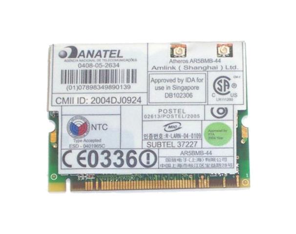 39T0357 IBM Lenovo IEEE 802.11a/b/g Mini-PCI WLAN Wireless Network Adapter for ThinkPad T43