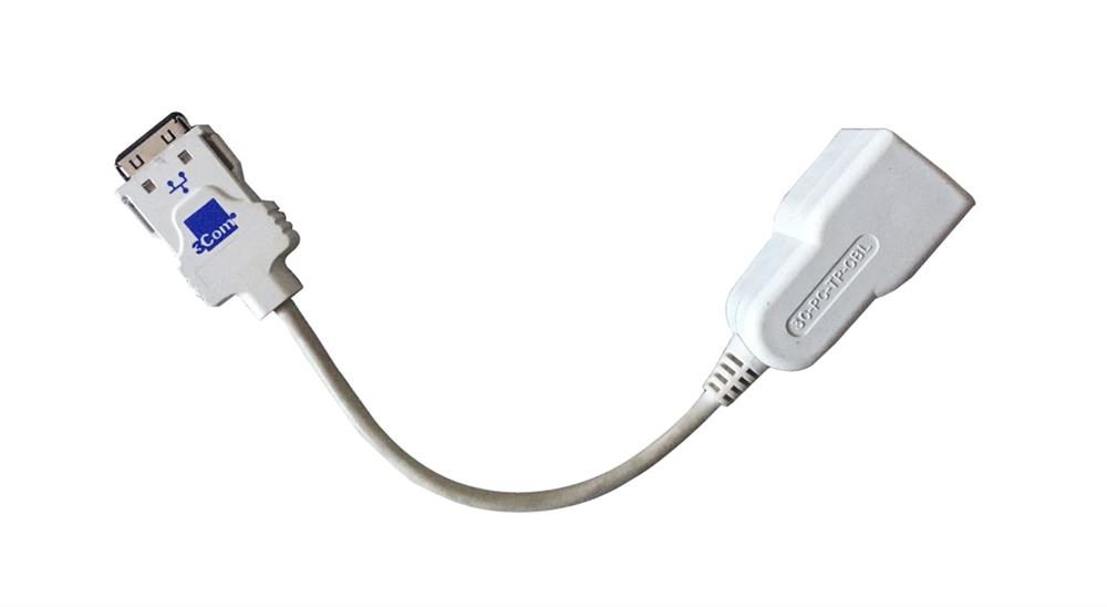 3C-PC-TPS-CBL Replacement cable for connecting 3Com Megahertz 10 Mbps LAN PC Cards to your LAN cable