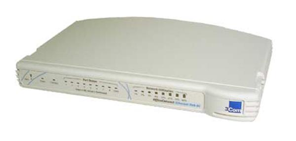 3C16701 3Com OfficeConnect 8-Port Ethernet Hub 8 x 10Base-T Stackable Ethernet Hub (Refurbished)