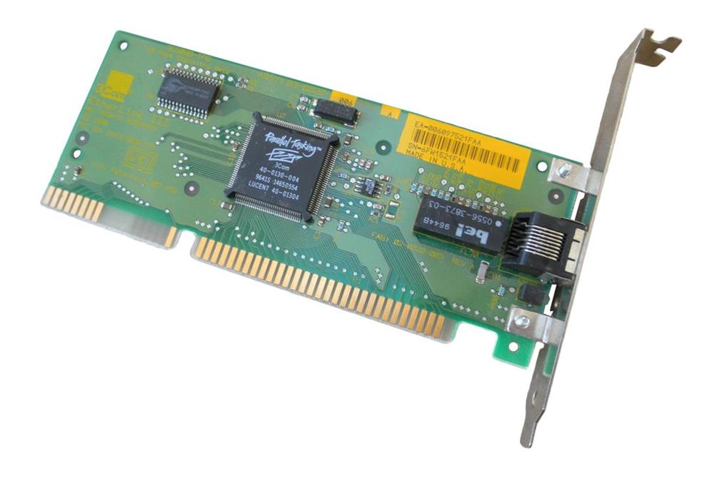 3C509B-TPO-11 3Com Etherlink Iii 10MBps 03-0020-004 Rev.a Isa Network Card 02-00