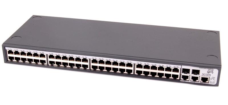 3CBLSF50H 3Com Baseline 2250 Plus Switch 2 x SFP (mini-GBIC) Shared 48 x 10/100Base-TX LAN, 2 x 10/100/1000Base-T Uplink (Refurbished)