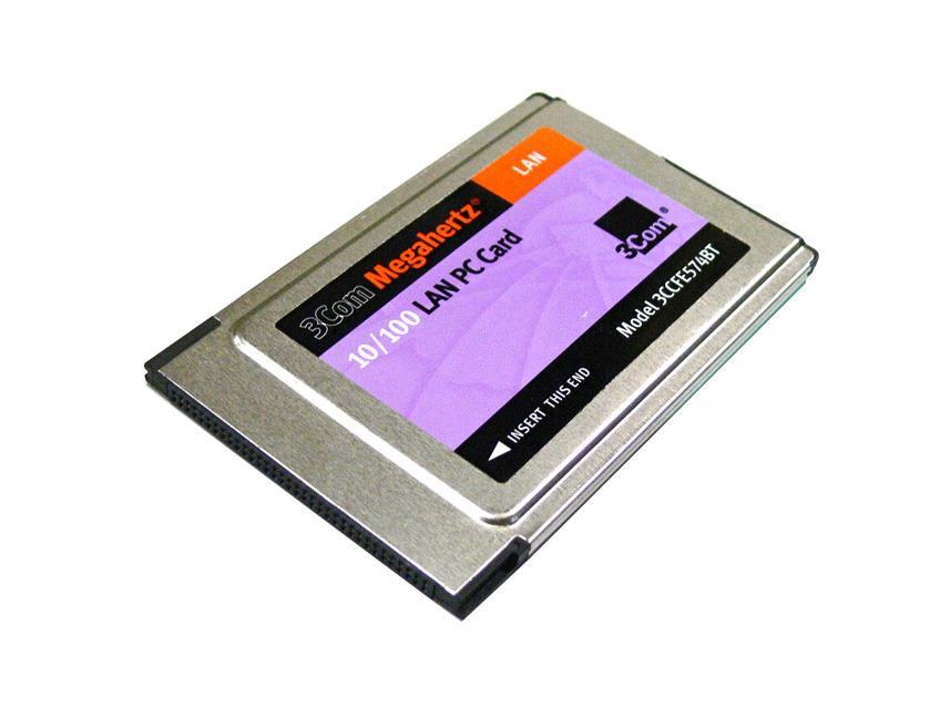 3CCFE574BT-06 3Com 10/100Mbps Ethernet PCMCIA Card