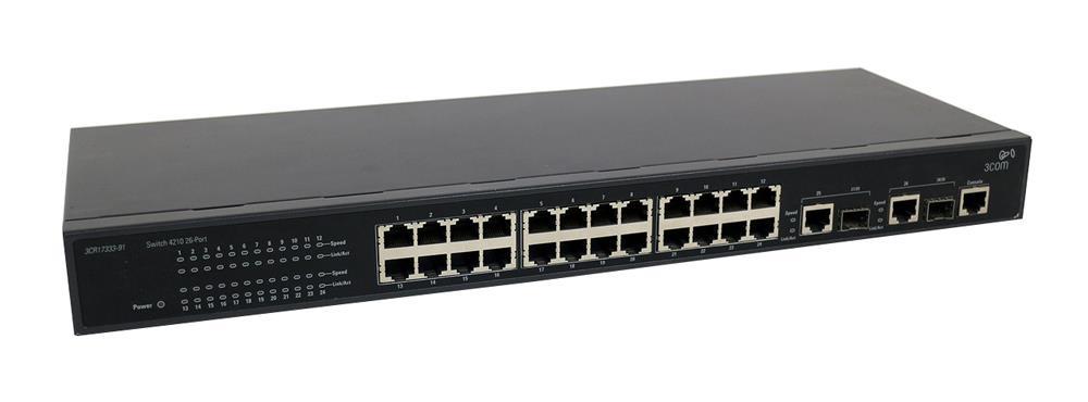 3CR17333-91-ME 3Com Switch 24-Ports Fast En 10base-t 100base-tx (Refurbished)