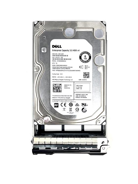 400-AFNY Dell 6TB 7200RPM SAS 12Gbps 128MB Cache 3.5-inch Internal Hard Drive