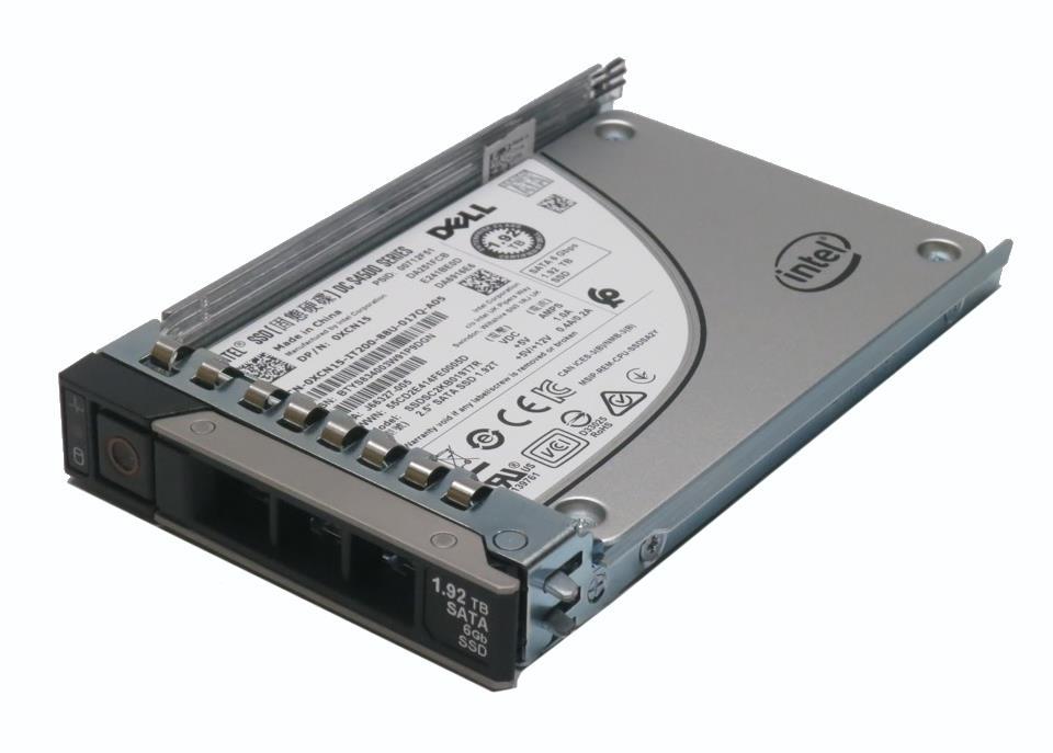 400-ALFQ Dell 1.92TB TLC SATA 6Gbps Read Intensive 2.5-inch Internal Solid State Drive (SSD) with 3.5-inch Hybrid Carrier