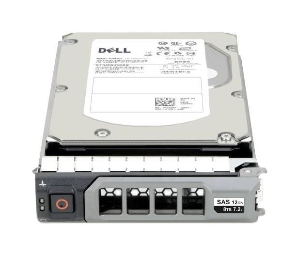 400-AONG Dell 8TB 7200RPM SAS 12Gbps Hot Swap 3.5-inch Internal Hard Drive with Tray