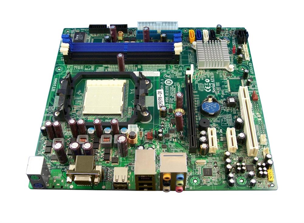4006254R Gateway Socket AM2 Nvidia GeForce MCP61P Chipset AMD Athlon 64 X2/ Athlon 64/ Athlon 64/ Athlon FX/ AMD Sempron Processors Support DDR2 4x DIMM 4x SATA2 3.0Gb/s Micro-ATX Motherboard (Refurbished)