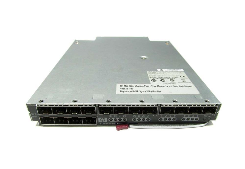 405943-504 HP 4GB 16-port Fibre Channel Pass Thru Module R2 For C-class Bla