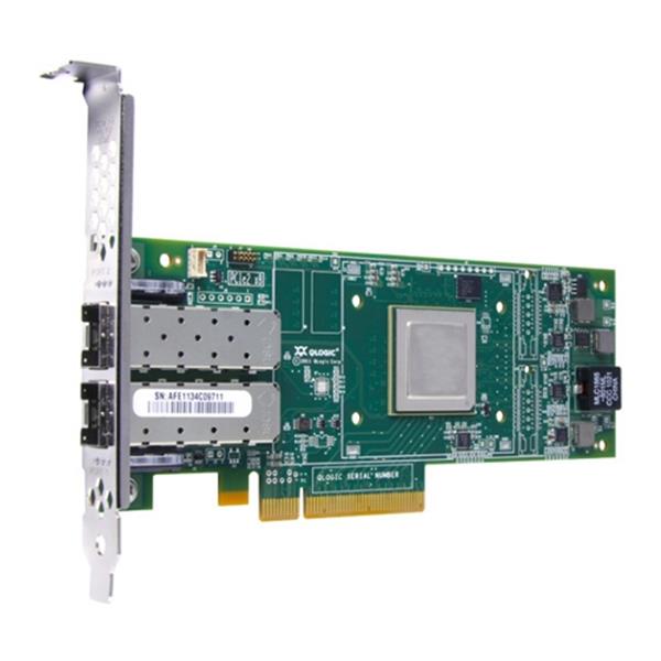 406-BBBH Dell QLogic 2662 Dual-Ports 16Gbps Fibre Channel PCI Express Low Profile Host Bus Network Adapter for PowerEdge Servers and PowerVault Storage